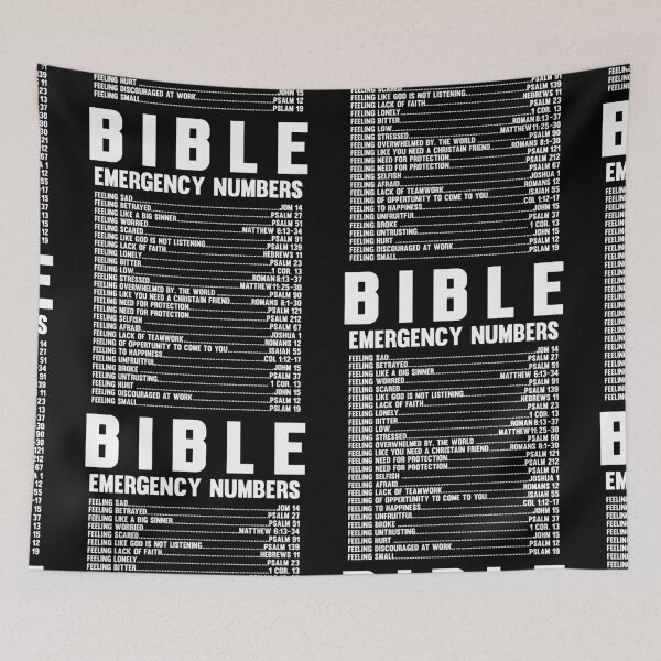Item preview, Bible Emergency Numbers Hotline Classic designed and sold by LAXIR.