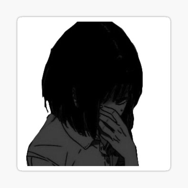 Anime Girl Sad Magnet for Sale by InsecurePuppet