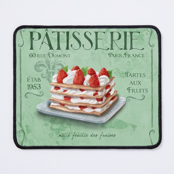 Item preview, French Patisserie Art, French Decor, Strawberry Pastry designed and sold by FionaStokes.
