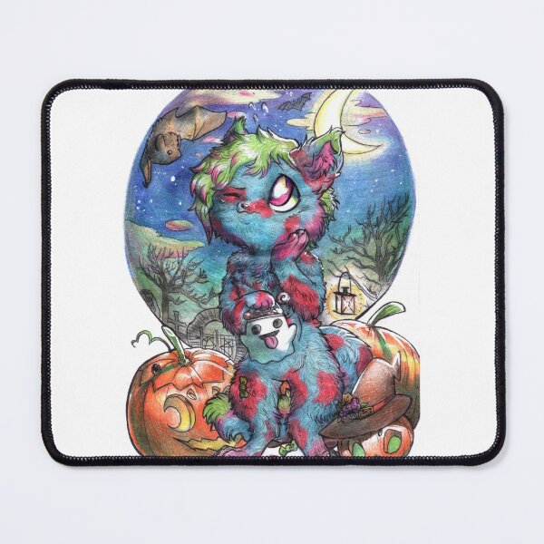 Item preview, Chibi Furry - Scared in the Halloween night designed and sold by Furiarossa.