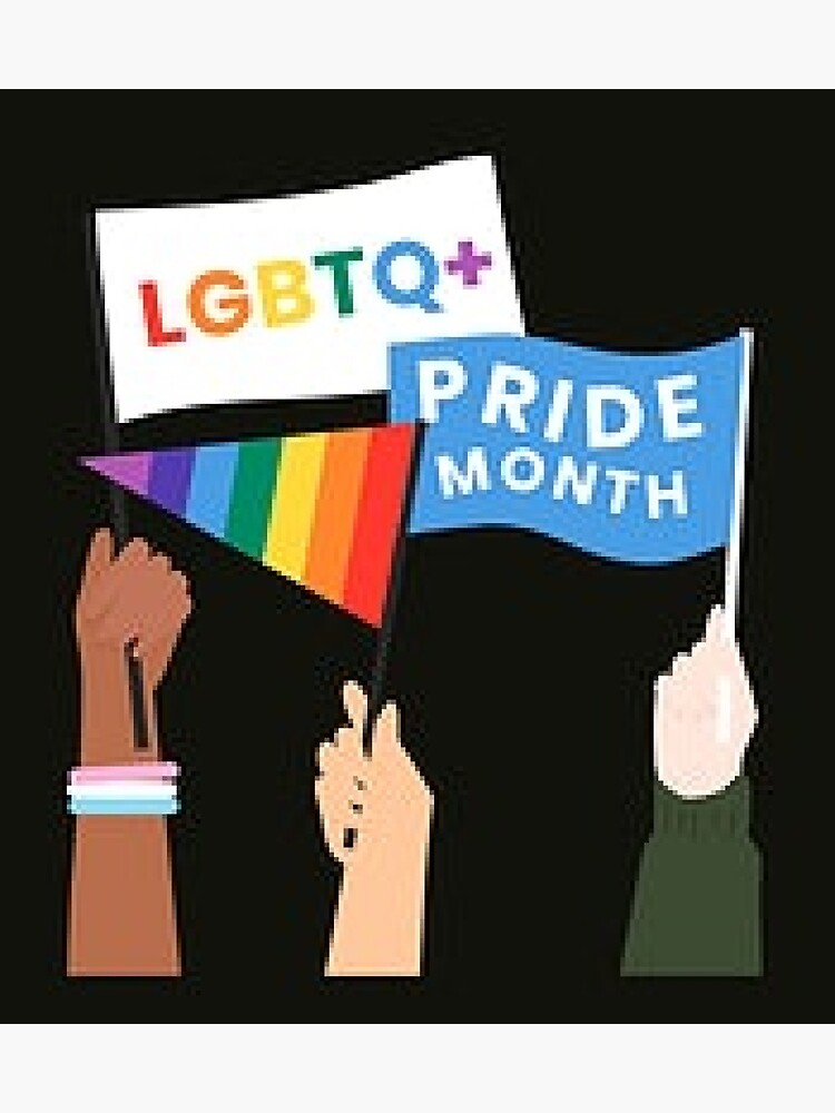"LGBTQ + Pride Month. Gifts For LGBTQ Pride Fans and Followers." Poster