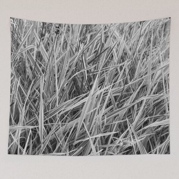 Item preview, Black and White Abstract Grass Pattern designed and sold by AlinaSCorner.