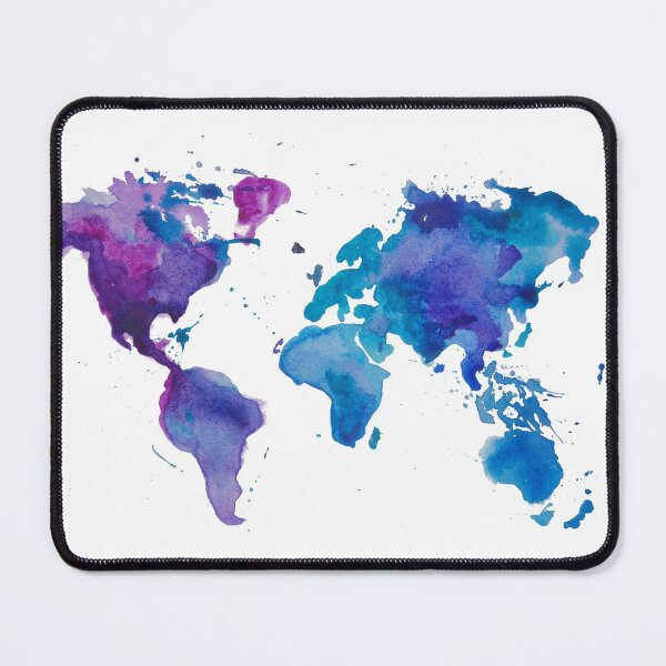Item preview, Watercolor Map of the World designed and sold by Doodles.