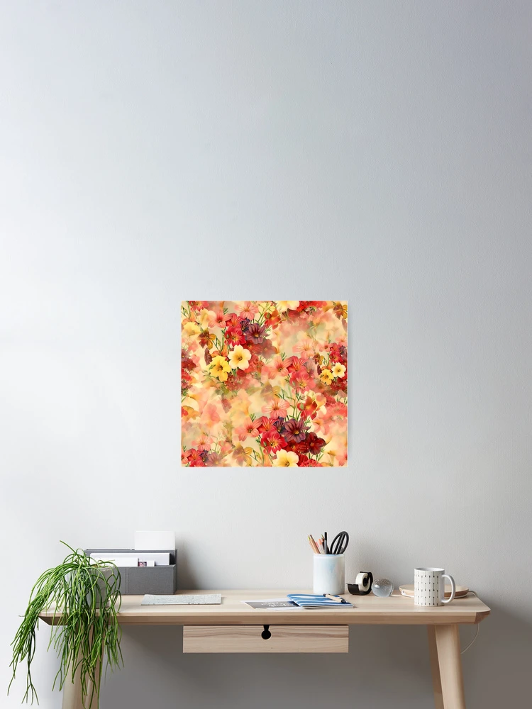Thumbnail 2 of 3, Poster, Colorful Flowers Pattern designed and sold by RafaelLima7.