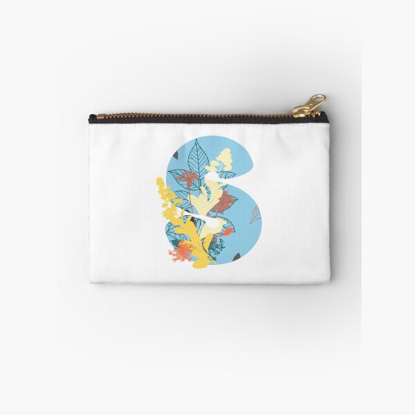 Item preview, Floral Monogram | Blue S designed and sold by MillwoodEngrave.