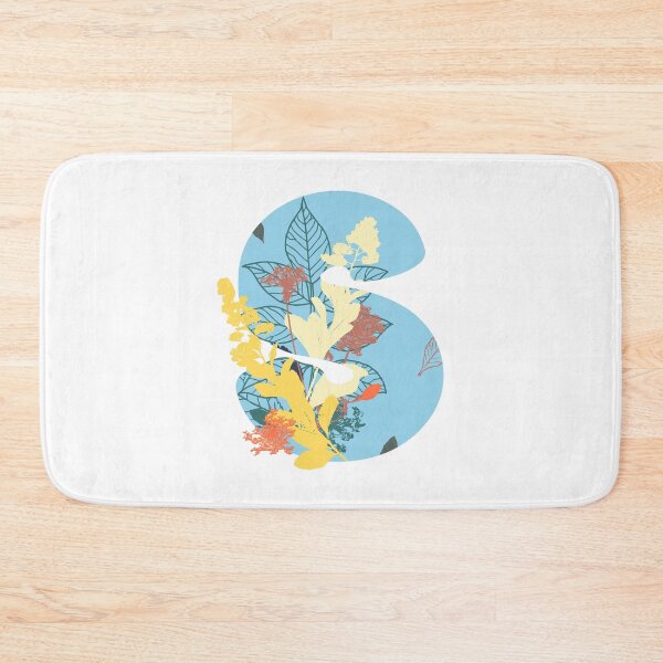 Item preview, Floral Monogram | Blue S designed and sold by MillwoodEngrave.