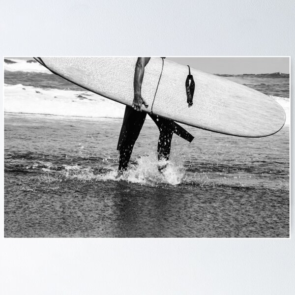 Item preview, Surfer Black & White Vibes #2 #wall #art  designed and sold by Anita's & Bella's Art.