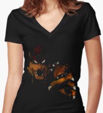 Snatchin 'yo princess up Women's Fitted V-Neck T-Shirt