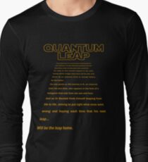 Quantum Leap - Star Wars Crawl Long Sleeve T-Shirt
