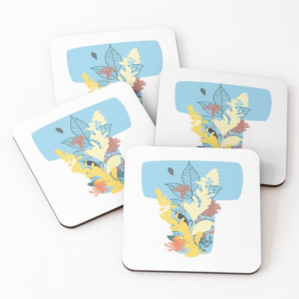 Item preview, Floral Monogram | Blue T designed and sold by MillwoodEngrave.