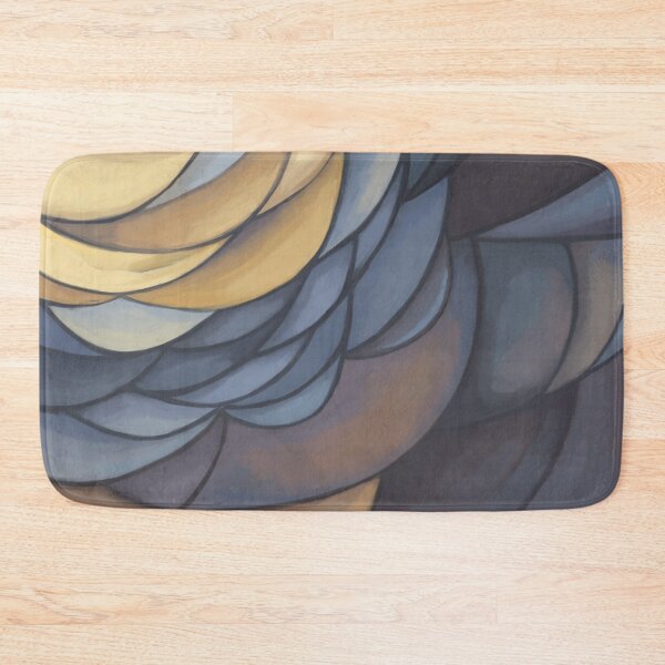 Artikelvorschau, Abstract, contemporary, painting, beige, ochre, yellow, blue, purple, entworfen und verkauft von Svitac.