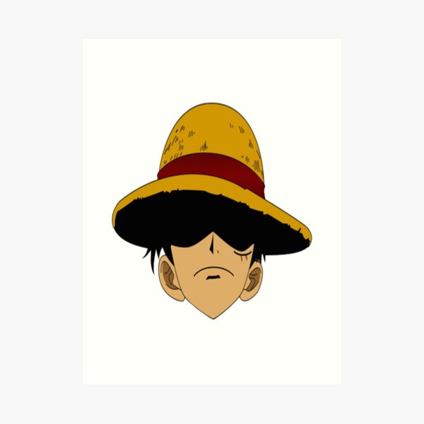 "Pirate Luffy Straw Hat" Art Print for Sale by Idem97 Redbubble