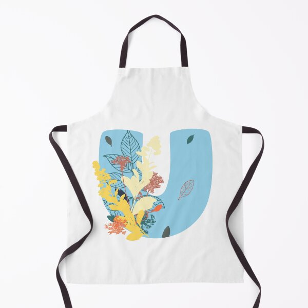 Item preview, Floral Monogram | Blue U designed and sold by MillwoodEngrave.