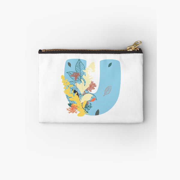 Item preview, Floral Monogram | Blue U designed and sold by MillwoodEngrave.