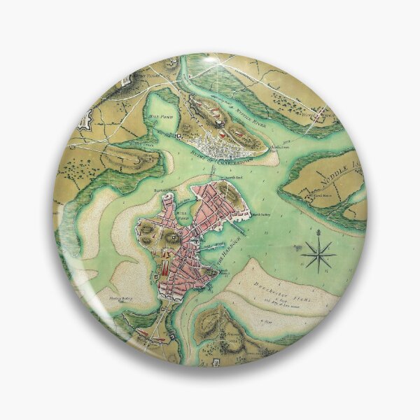 Artikelvorschau, 1776 Vintage Karte von Boston, Massachusetts entworfen und verkauft von Gin Neko.