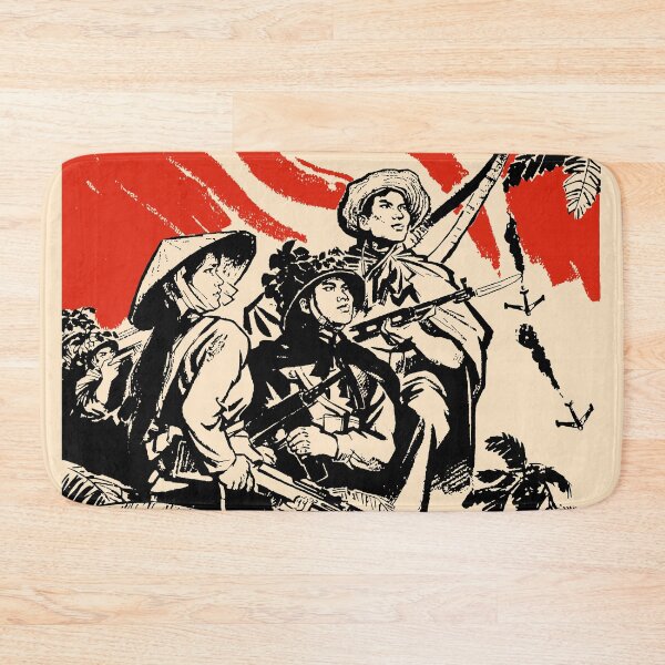 Item preview, Vietnamese People Resist The American Aggressor - Vietnam War, Socialist, Propaganda, Historical designed and sold by SpaceDogLaika.