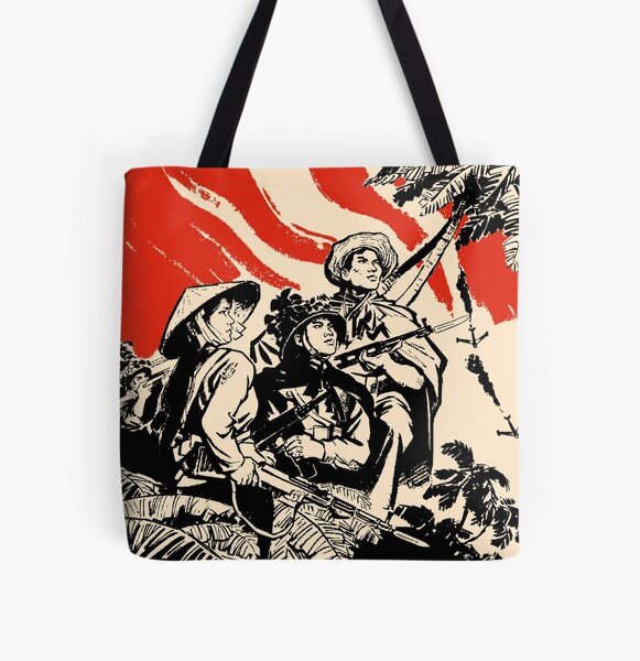 Item preview, Vietnamese People Resist The American Aggressor - Vietnam War, Socialist, Propaganda, Historical designed and sold by SpaceDogLaika.
