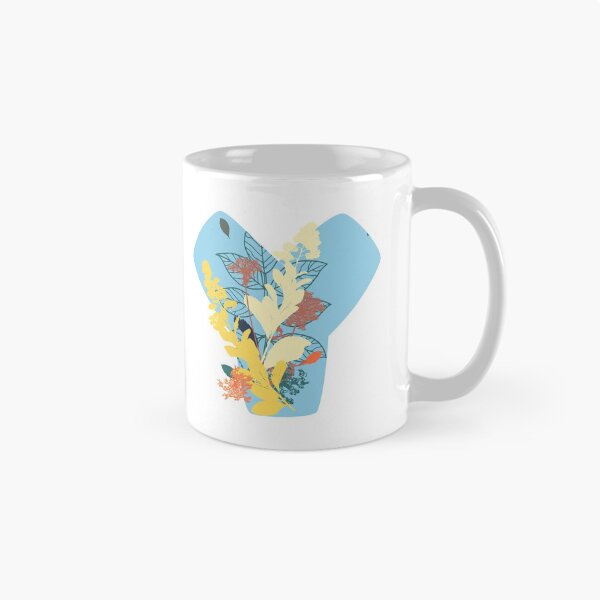 Item preview, Floral Monogram | Blue Y designed and sold by MillwoodEngrave.