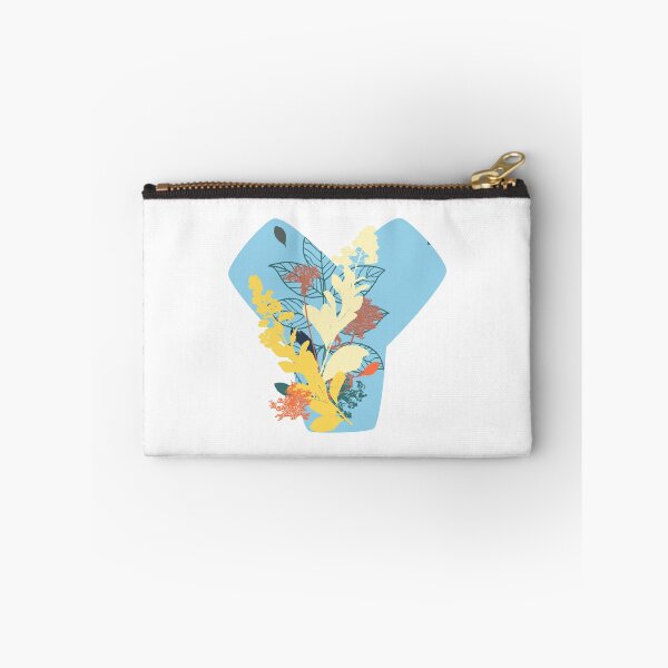 Item preview, Floral Monogram | Blue Y designed and sold by MillwoodEngrave.