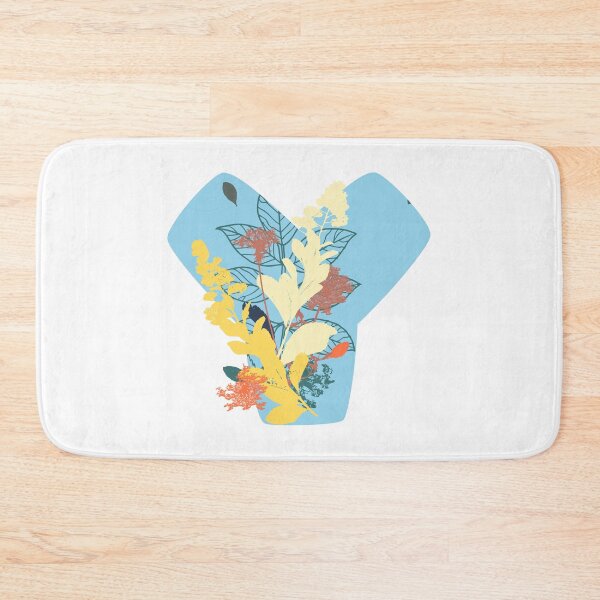 Item preview, Floral Monogram | Blue Y designed and sold by MillwoodEngrave.