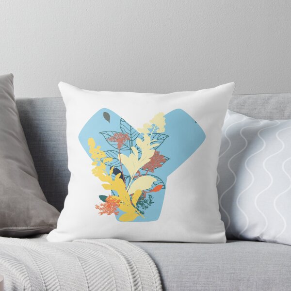 Item preview, Floral Monogram | Blue Y designed and sold by MillwoodEngrave.
