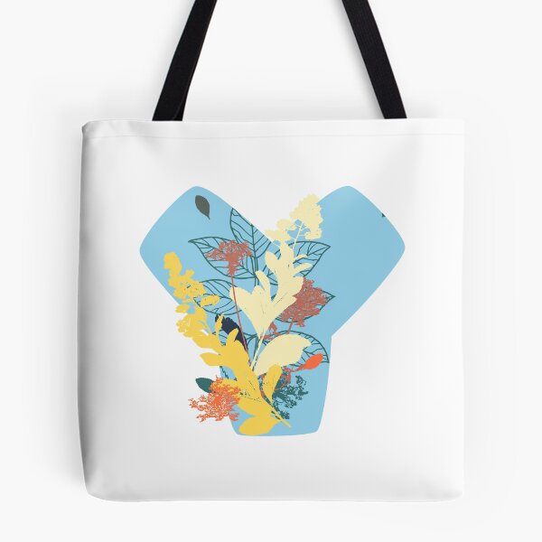 Item preview, Floral Monogram | Blue Y designed and sold by MillwoodEngrave.