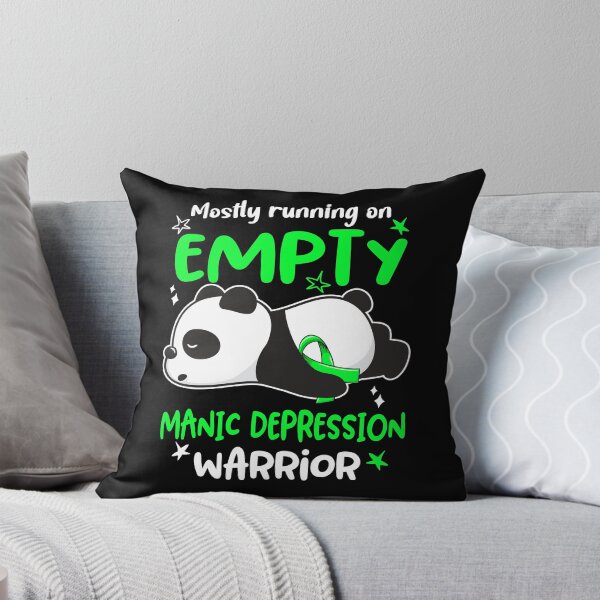 Item preview, Manic Depression Awareness Mostly Running On Empty Manic Depression Warrior designed and sold by GennieShop.
