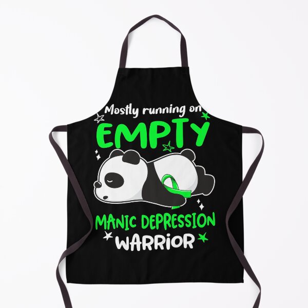 Item preview, Manic Depression Awareness Mostly Running On Empty Manic Depression Warrior designed and sold by GennieShop.