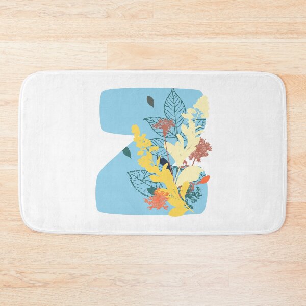 Item preview, Floral Monogram | Blue Z designed and sold by MillwoodEngrave.