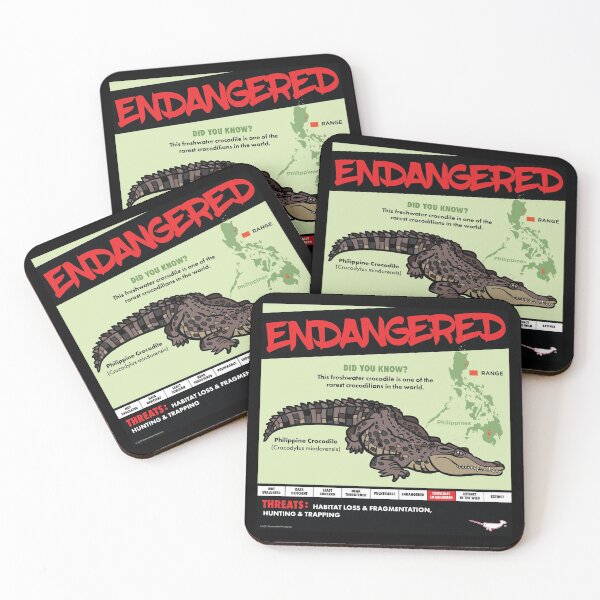 Item preview, ENDANGERED: Phillipine Crocodile designed and sold by Peppermint Narwhal.