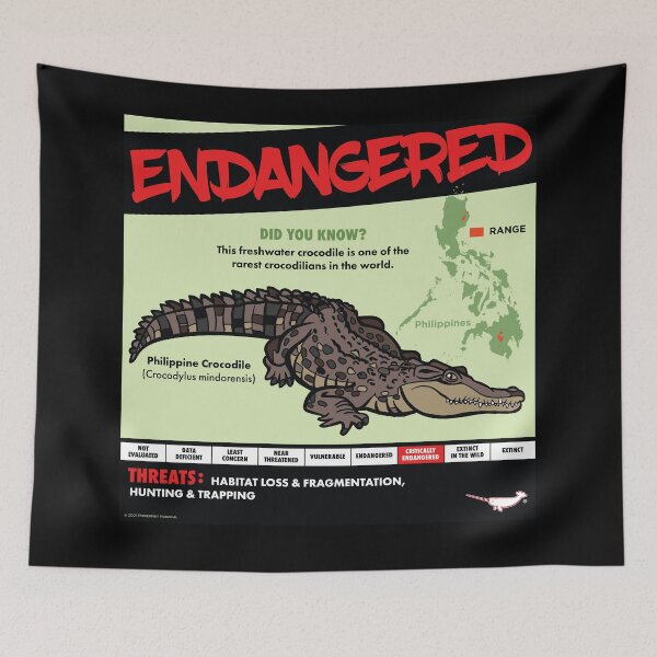 Item preview, ENDANGERED: Phillipine Crocodile designed and sold by Peppermint Narwhal.