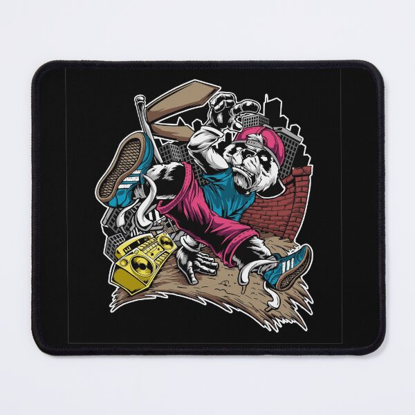 Item preview, Break Dancing Panda Vintage Retro Illustration - Cute Animal Friendly Panda designed and sold by AR Studios.