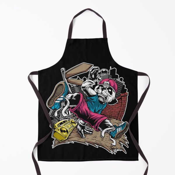 Item preview, Break Dancing Panda Vintage Retro Illustration - Cute Animal Friendly Panda designed and sold by AR Studios.