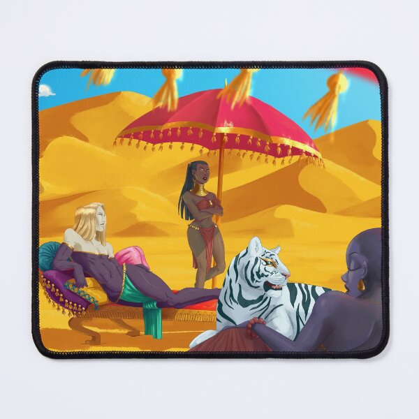 Item preview, Desert prince and Goddesses lounging with pillows designed and sold by Maysoulrose.