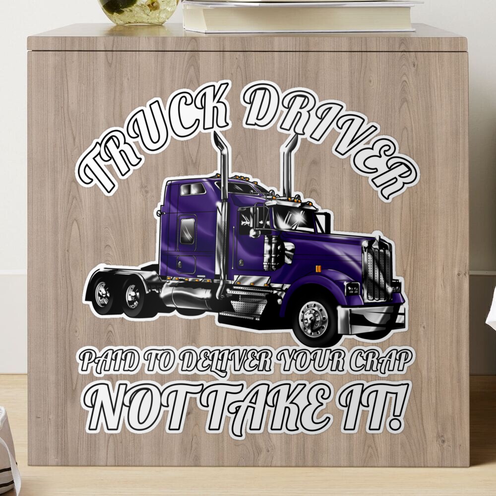 Funny Truck Driver Rig Trucker - Trucking Water Truck Driver PopSockets  Swappable PopGrip