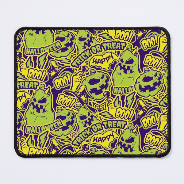 Item preview, Green Halloween Pattern designed and sold by Vector Scout Lab.