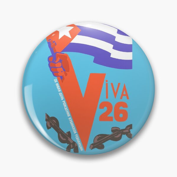 Item preview, Viva 26 - Cuban Revolution, Historical Propaganda, Socialist Reproduction designed and sold by SpaceDogLaika.