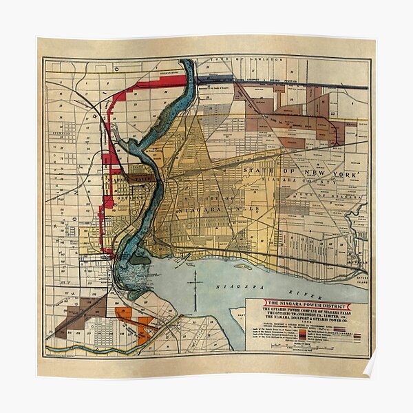 Grange 1931 Pictorial Map NY Niagara Frontier Extra Large Art Poster 
