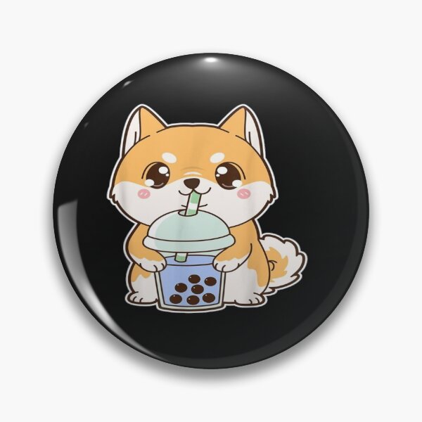 Item preview, Shiba Inu Bubble Tea Shirt Women Boba Tea Dog Bubble Tea T-Shirt designed and sold by aramida.