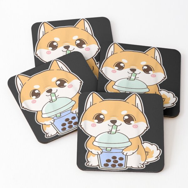 Item preview, Shiba Inu Bubble Tea Shirt Women Boba Tea Dog Bubble Tea T-Shirt designed and sold by aramida.