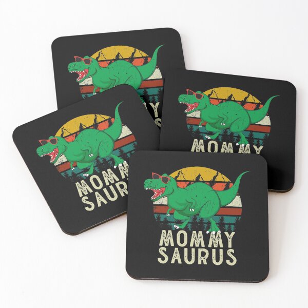 Item preview, 500 Teeth T-Rex MommySaurus Dinosaur Retro Sunset designed and sold by thecooltable.