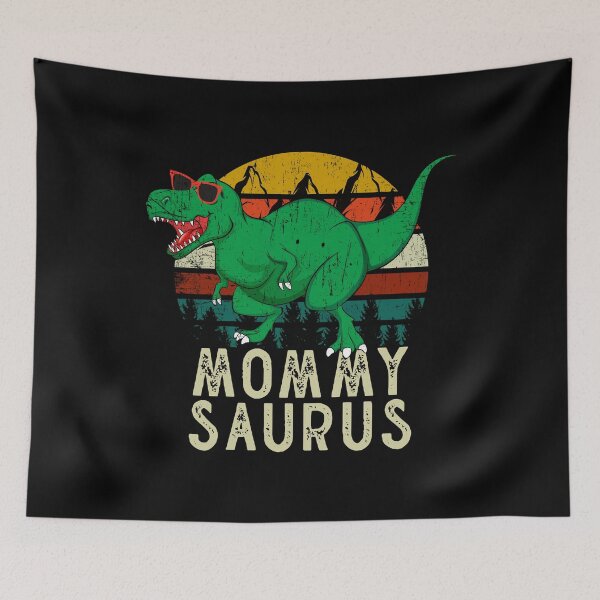 Item preview, 500 Teeth T-Rex MommySaurus Dinosaur Retro Sunset designed and sold by thecooltable.