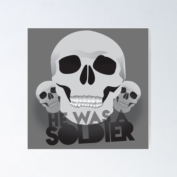 Item preview, He was a soldier skulls Malazan army insignia motif designed and sold by jazzydevil.