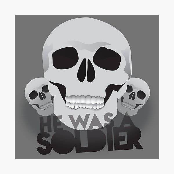 Item preview, He was a soldier skulls Malazan army insignia motif designed and sold by jazzydevil.
