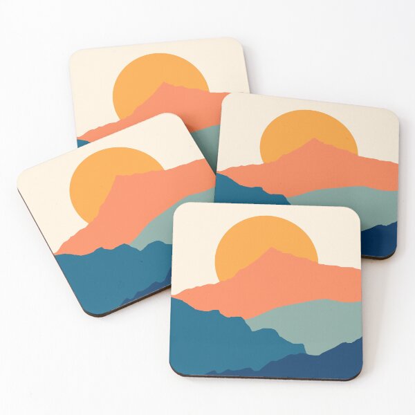 Item preview, Retro Mountain Sunset designed and sold by ind3finite.