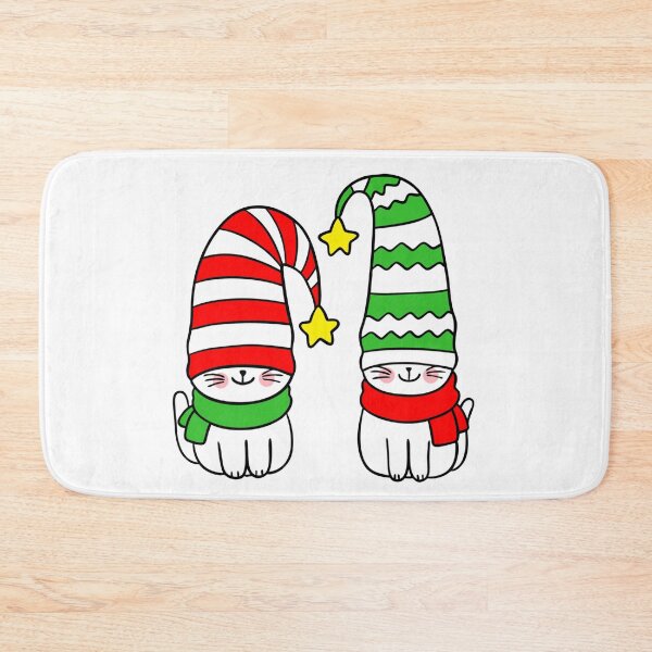 Item preview, Cute Christmas Cats in Santa Hats designed and sold by Pinkmagenta.