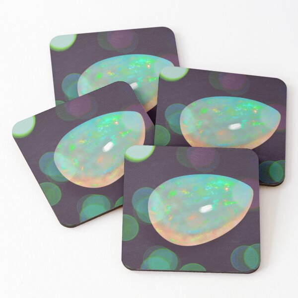 Item preview, Magical Iridescent Opal Gem | Green Orange Crystal Stone  designed and sold by shi-RLY.