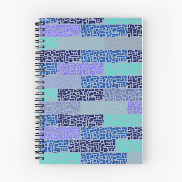 Item preview, Blue Gray Bricks Abstract Pattern designed and sold by AlinaSCorner.