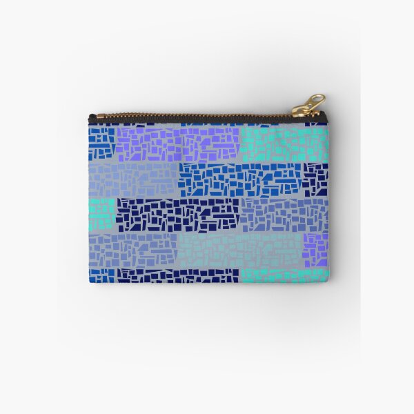 Item preview, Blue Gray Bricks Abstract Pattern designed and sold by AlinaSCorner.