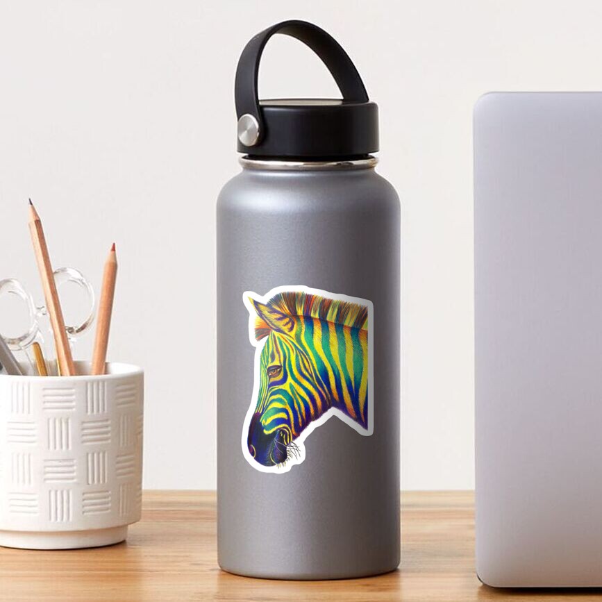 Rainbow Zebra Sticker